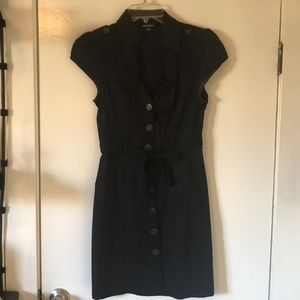 Guess black mini dress. Low cut!